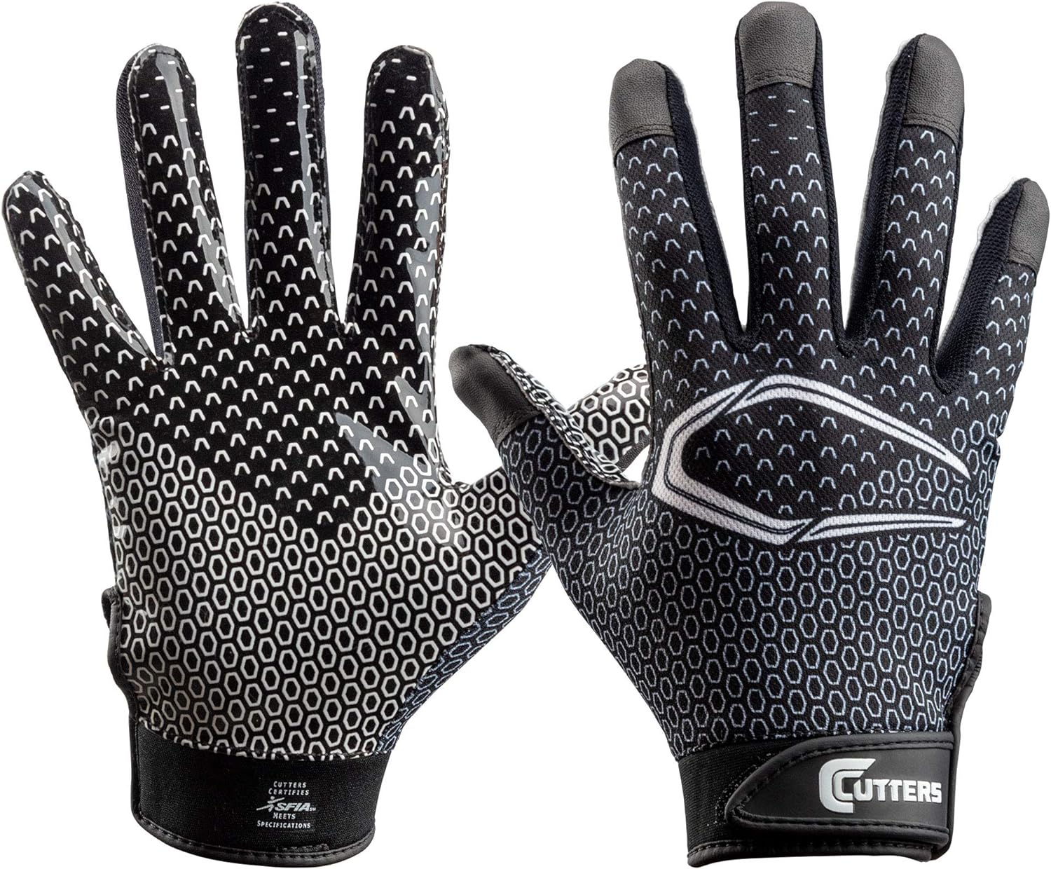 CUTTERS Game Day Receiver Gloves - Youth L/XL