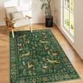 DUKINO 3x5 Washable Animal Area Rug for Cozy Home Decor