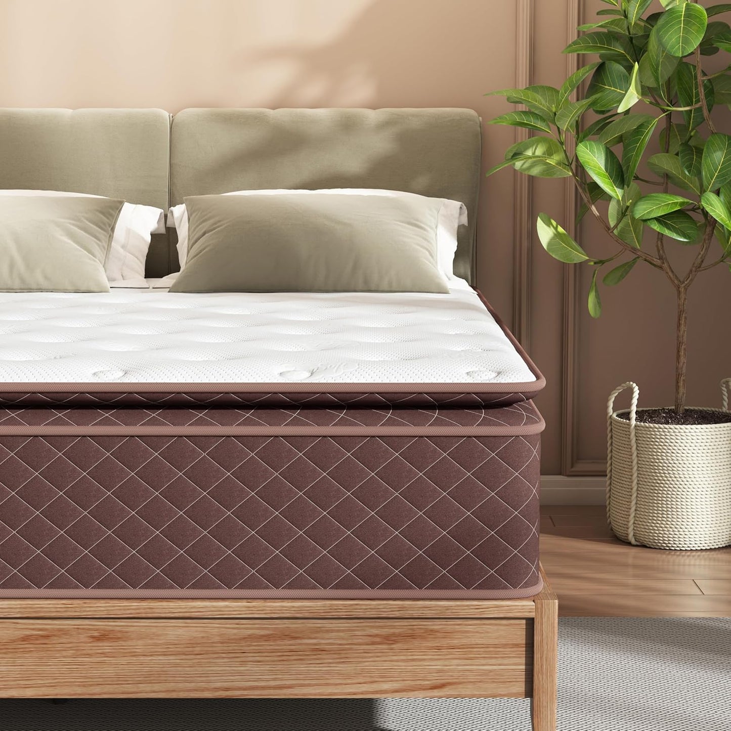 Queen Mattress with Plush Pillow Top for Ultimate Comfort