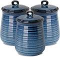 HASENSE Ceramic Kitchen Canisters Set - Vintage Airtight 25 oz Jars