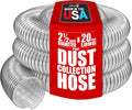 2-1/2ft x 20 ft Clear PVC Dust Collection Hose - Puncture Resistant