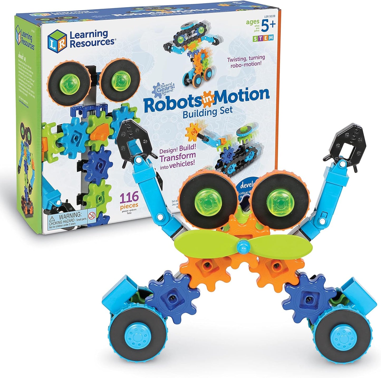116-Piece Robots in Motion Building Set - STEM Toy