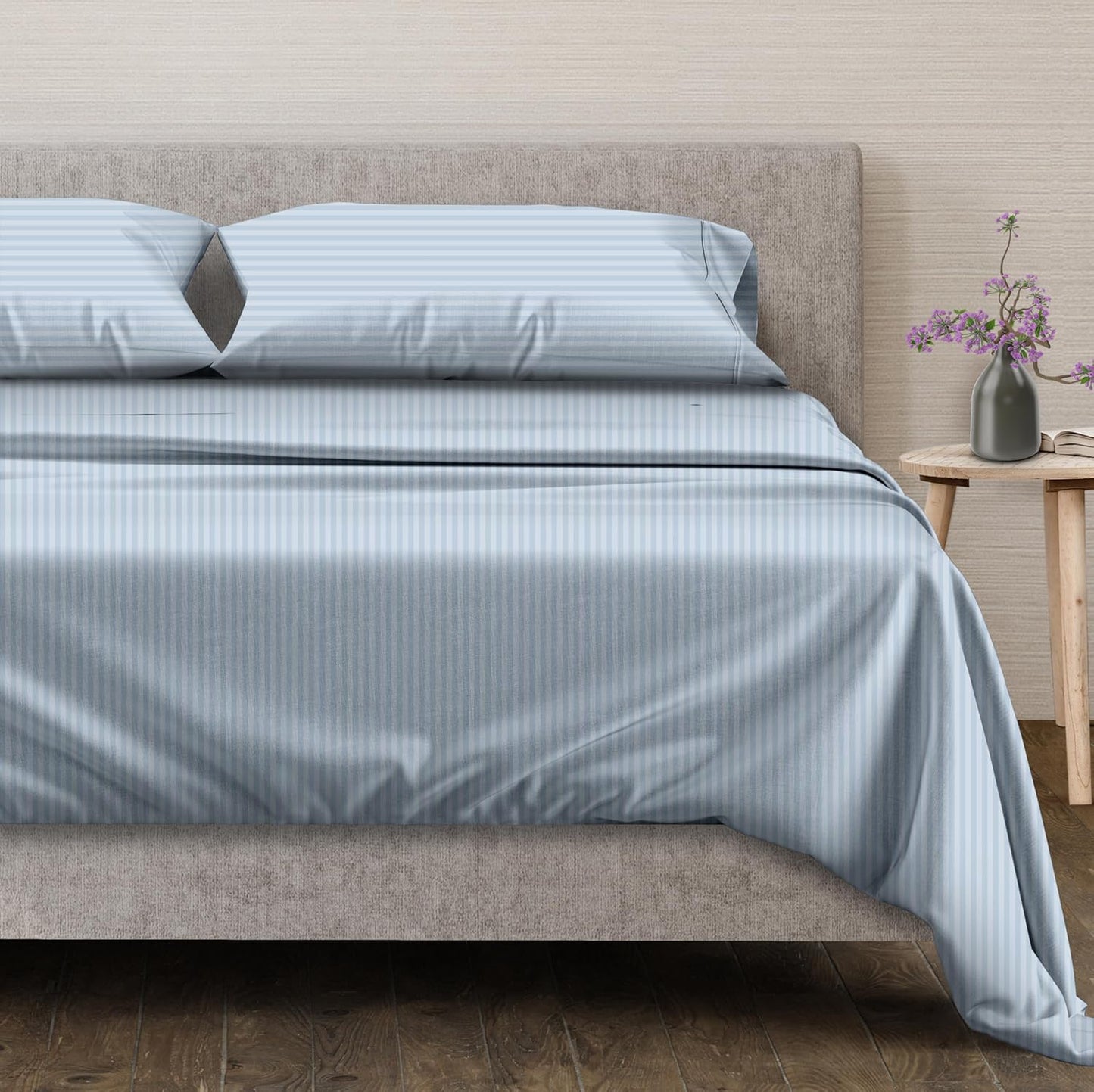 Mayfair Linen 100% Egyptian Cotton Queen Sheet Set for Luxury Sleep