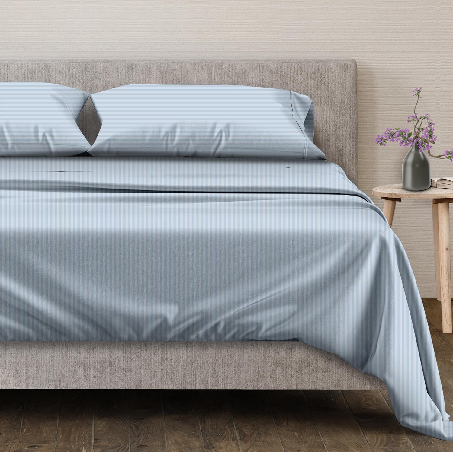 Mayfair Linen 100% Egyptian Cotton Queen Sheet Set for Luxury Sleep