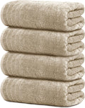 Extra Large Bath Towels 30 x 60 in Pack of 4 - Lightweight, Quick Dry