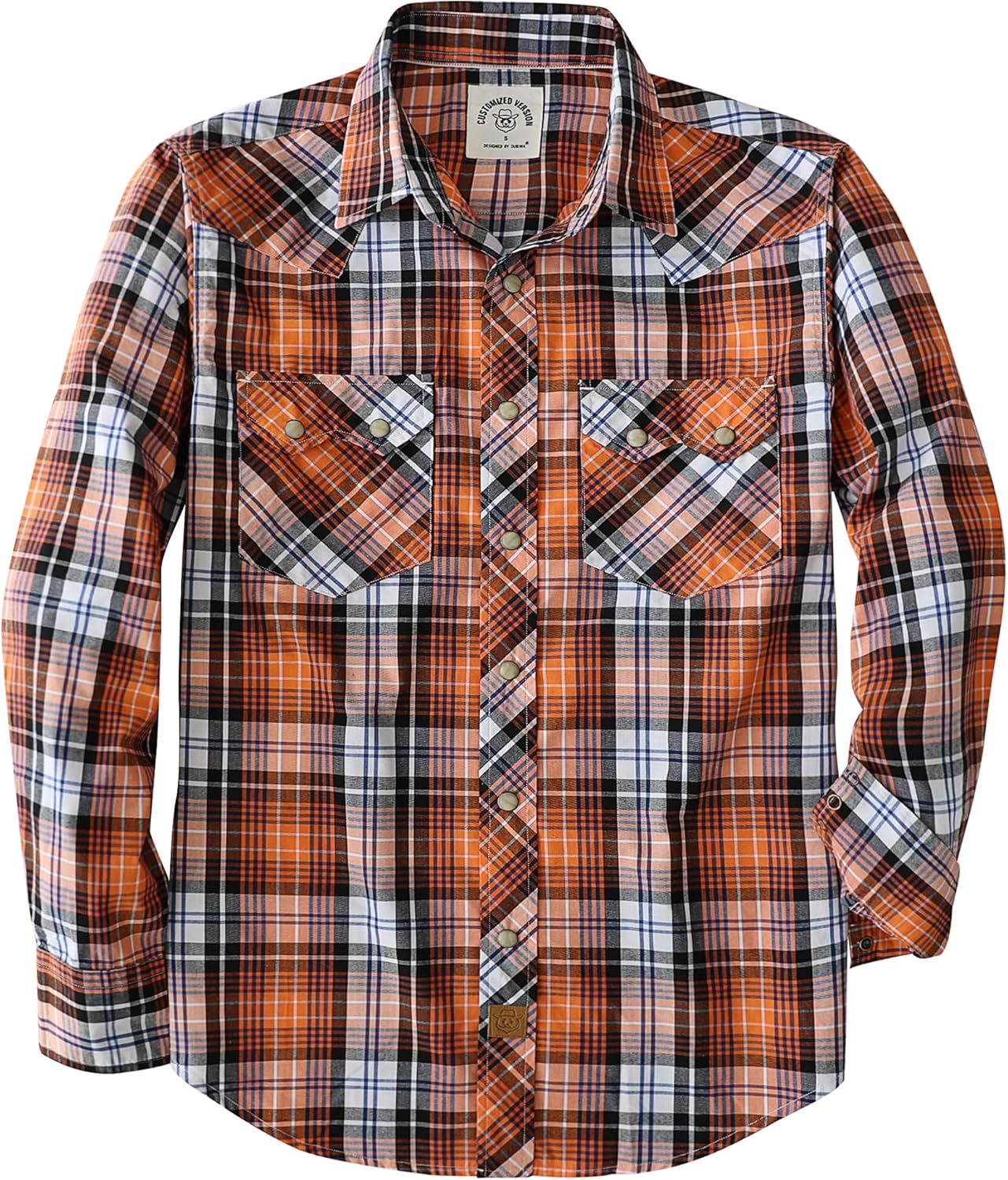 Dubinik Pearl Snap Shirts for Men: Stylish Western Plaid Shirt