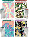 FlowArt Activity Pad 4-Pack - Guided Art Meditations for Adults