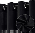 Elegant Black Linen Curtains 84 Inch Length for Modern Homes