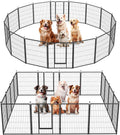 Simple Deluxe Dog Playpen 32in Height 16 Panels - Portable Metal Play