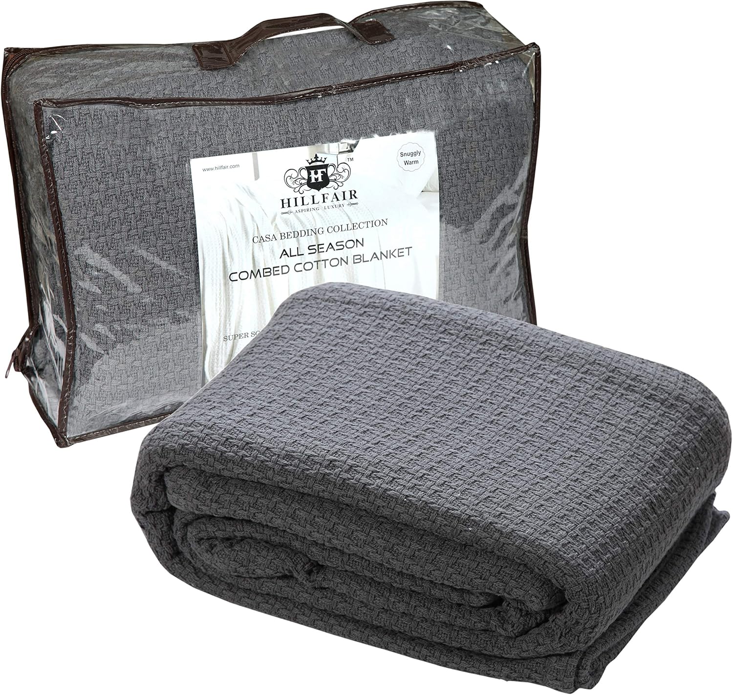 Comfy Twin Cotton Blanket for All Seasons - Soft and Cozy