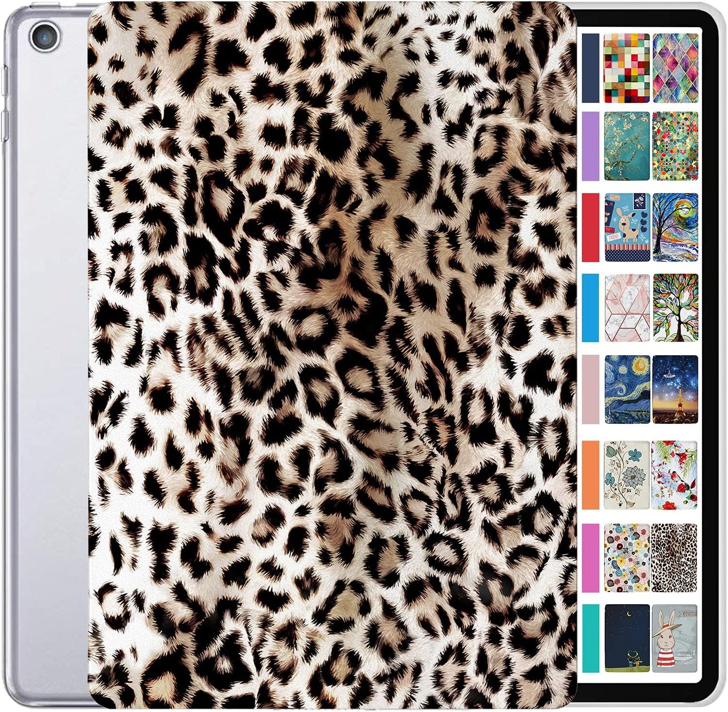 DuraSafe iPad 9th 8th 7th Gen Hard Back Case - Leopard Design