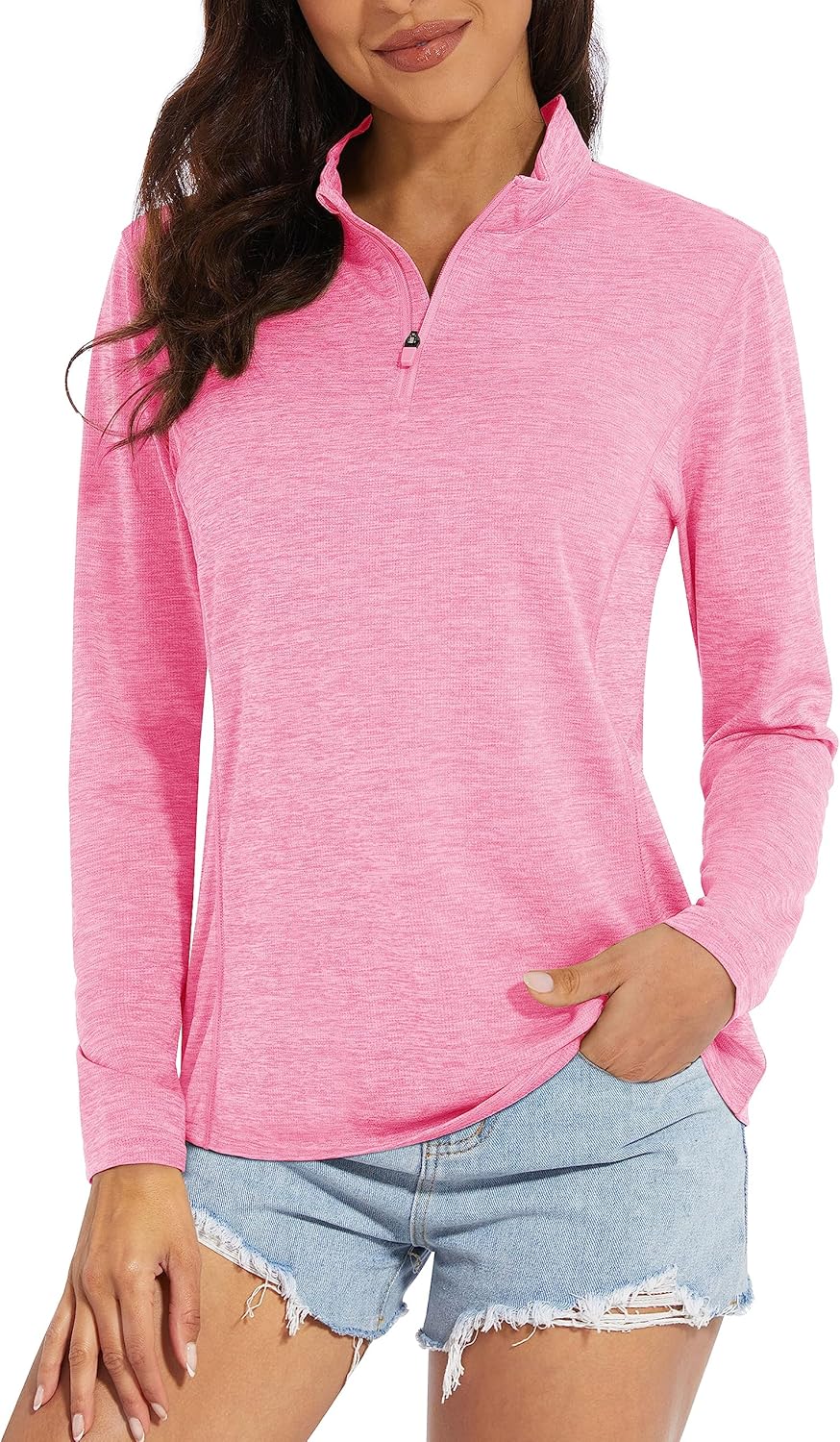 Sun Protection 1/4 Zip Workout Shirt