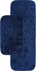 Garland Rug Traditional Nylon Washable Navy 2 Bath Rugs - Soft
