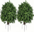 QIANYUN Boxwood Topiary Bush - UV-Resistant Outdoor Decor