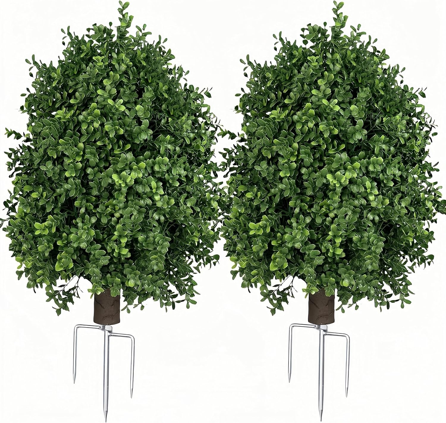 QIANYUN Boxwood Topiary Bush - UV-Resistant Outdoor Decor