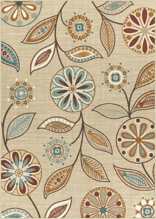 Maples Rugs Reggie Floral Area Rug - Bohemian Style for Home