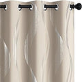 Deconovo Thermal Insulated Blackout Curtains 52x90 in - Light Beige