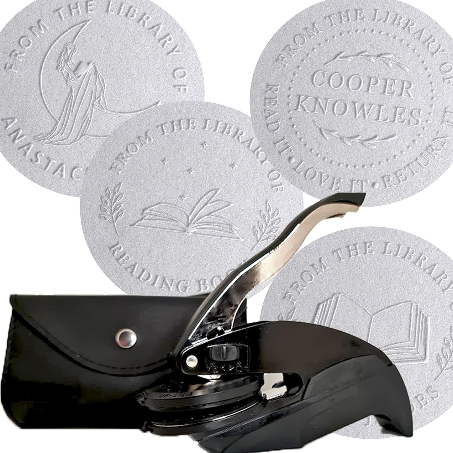 Personalized Book Embosser for Bibliophiles by StampBoss