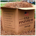 USA Pine Straw Pine Needle Mulch - Covers 240 Sqft, Natural