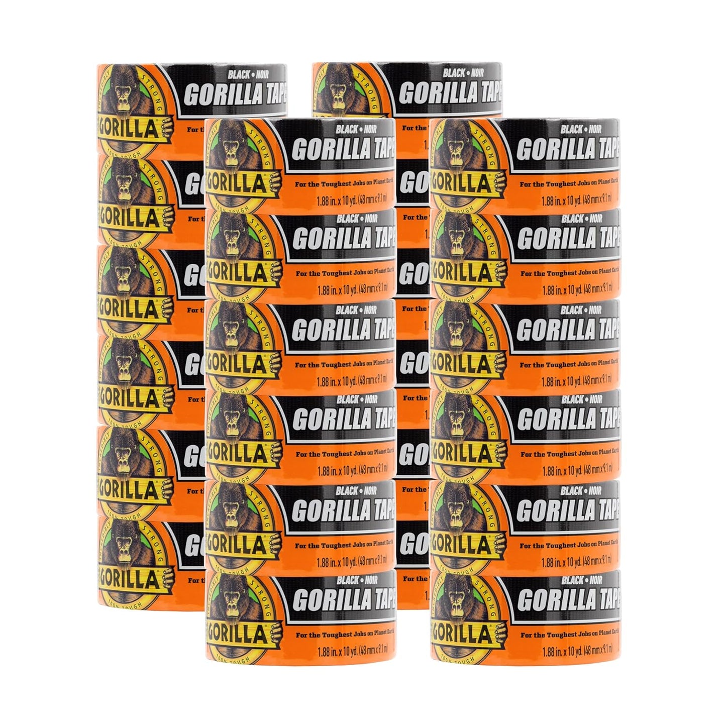 Gorilla Tape for Indoor and Outdoor Projects, 1.88 in x 10 yd