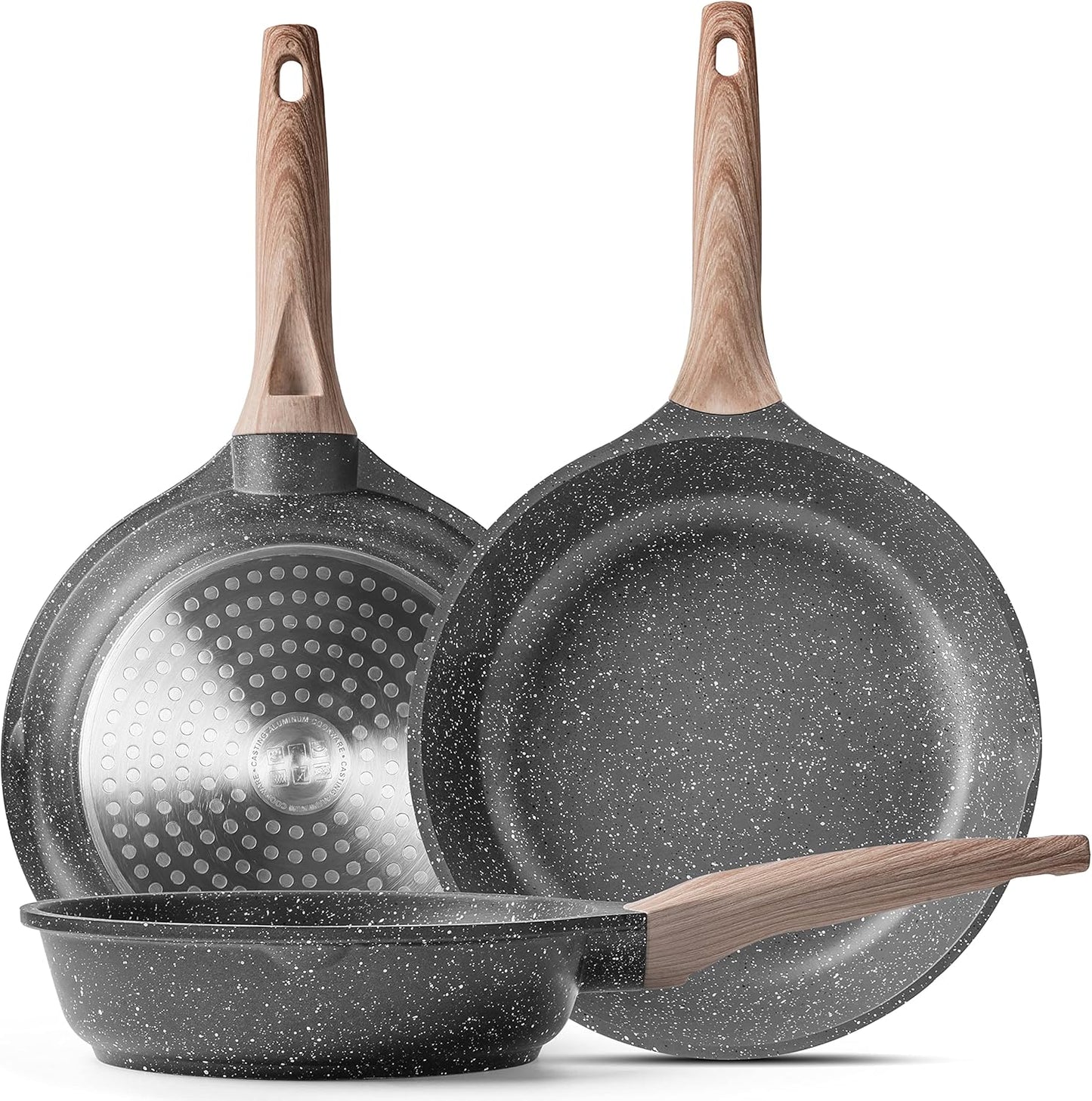 Caannasweis Nonstick Granite Frying Pan for Effortless Cooking
