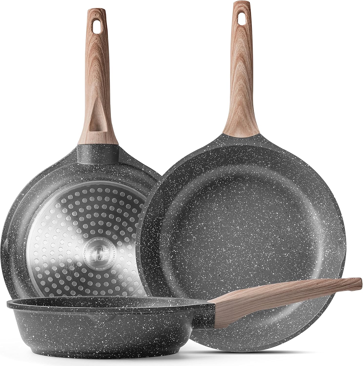 Caannasweis Nonstick Granite Frying Pan for Effortless Cooking