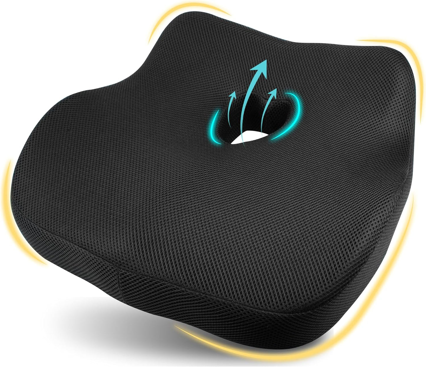 Ergonomic Memory Foam Car Seat Cushion for Pain Relief