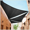 ColourTree 8 ft x 10 ft x 12.8 ft Black Right Triangle Shade Sail