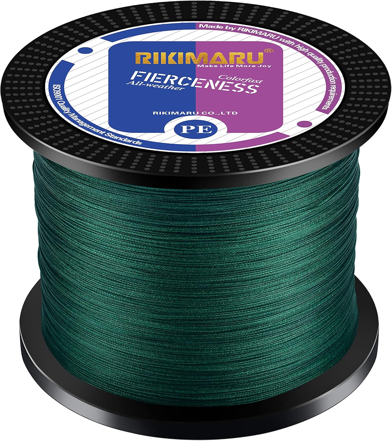 RIKIMARU Abrasion Resistant Braided Fishing Line - Strong, Zero Stretch, Low Memory