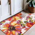 Rugshop Modern Bright Flowers Non-Slip Area Rug 2ft7 x 4ft - Vibrant