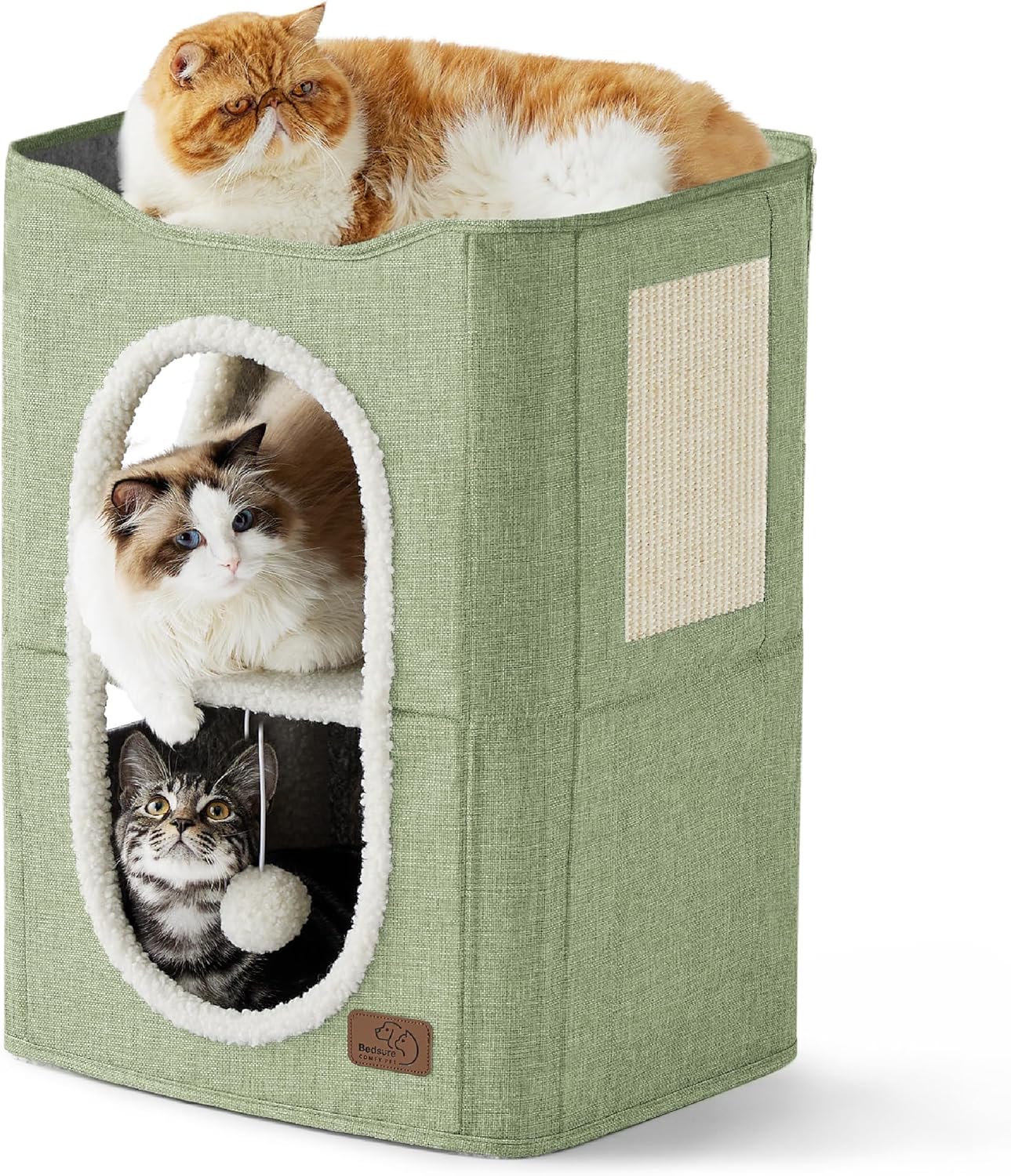 Bedsure 2 Story Cat House - Cozy Cat Condos for Indoor Cats