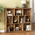 Modern 10-Cube Bookshelf for Home Office and Living Room Organization