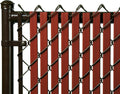 Made in America Privacy Inserts for Chain-Link Fence - Redwood