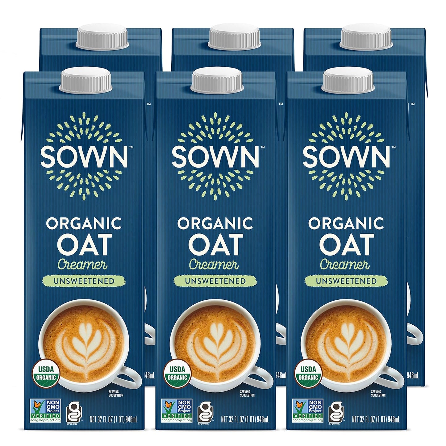 SOWN Organic Oat Creamer Unsweetened - Dairy-Free Coffee Delight