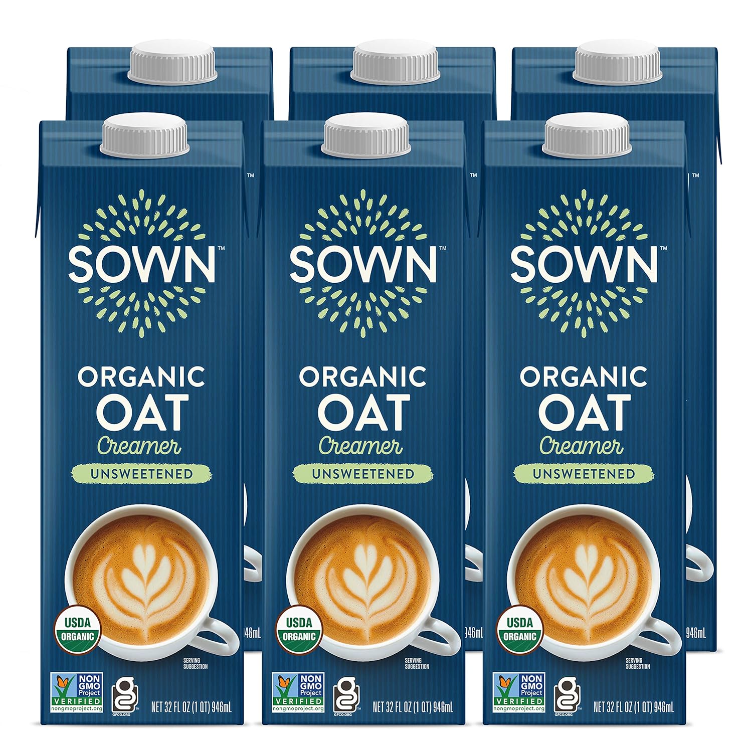 SOWN Organic Oat Creamer Unsweetened - Dairy-Free Coffee Delight