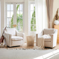 Set of 2 Swivel Accent Chairs for Modern Living