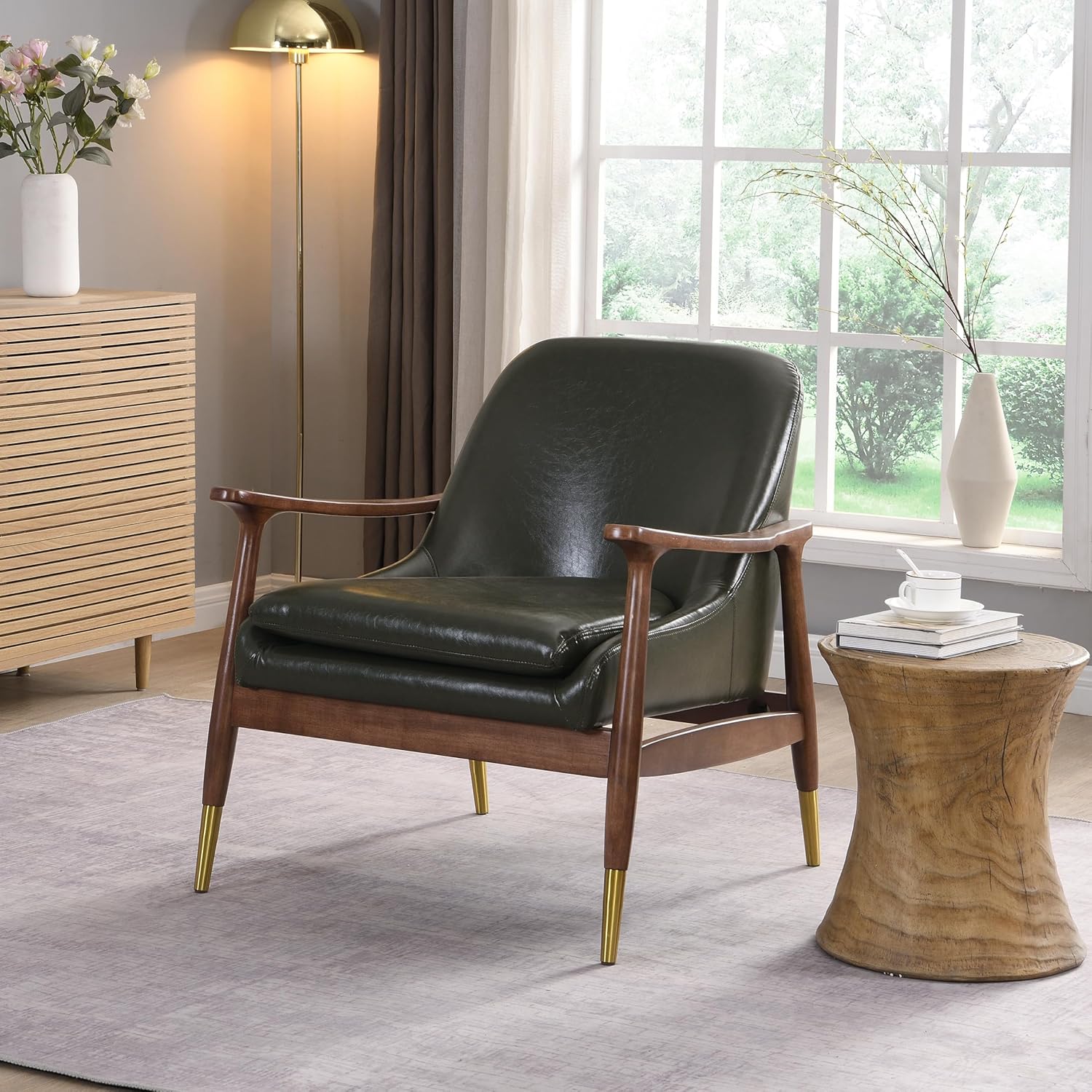 Cozy & Stylish Dark Green Club Chair
