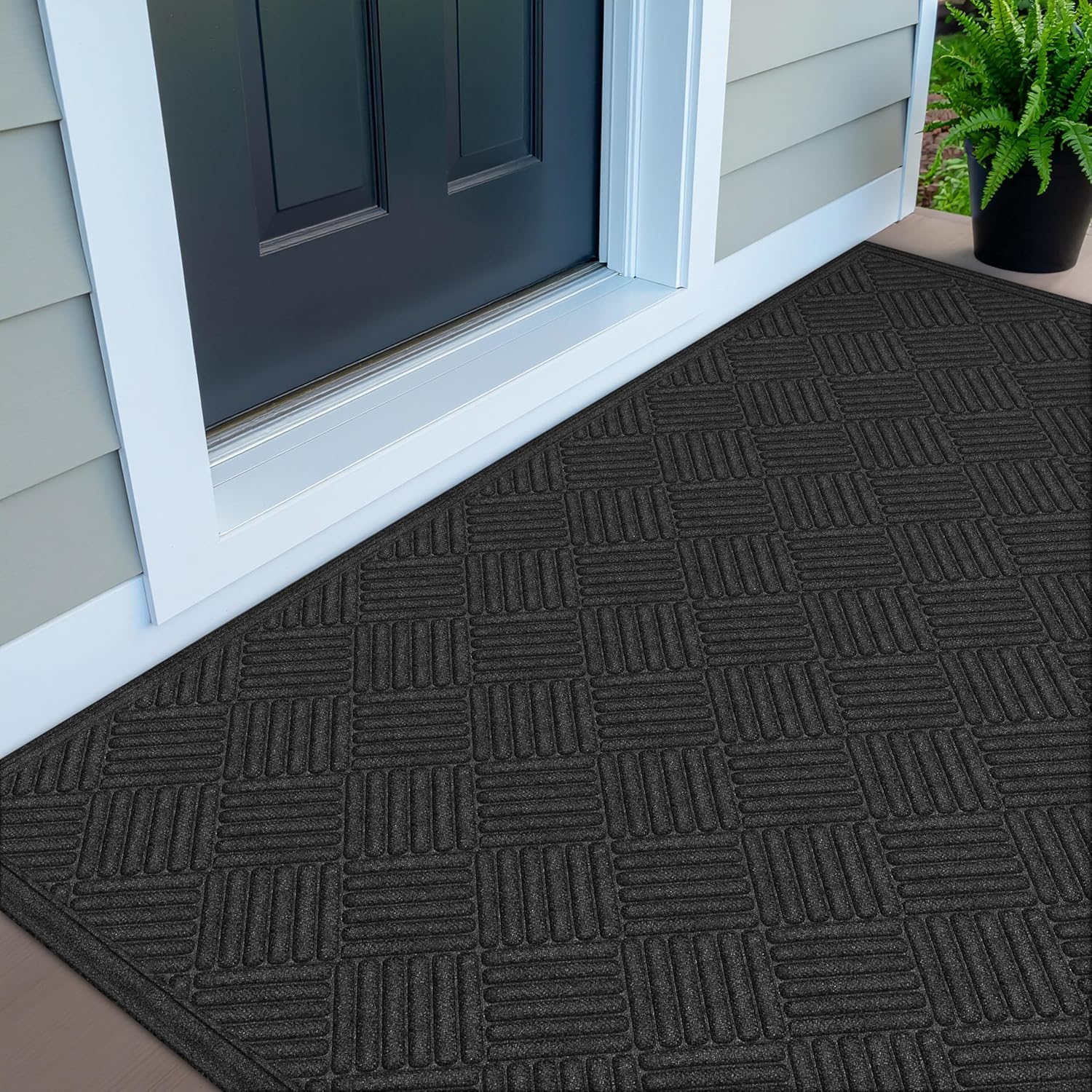 Apache Mills Textures 4ft x 6ft Heavy Duty Onyx Door Mat Review