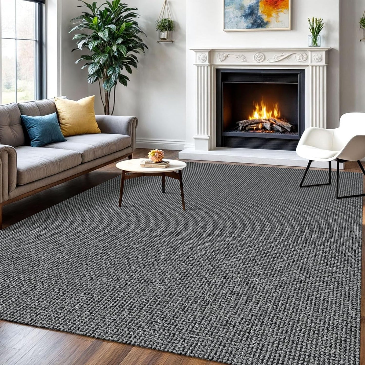 IOHOUZE Washable Area Rug 6x9 Non Slip for Living Room