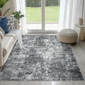 4x6 Area Rug for Living Room - Washable Abstract Low Pile