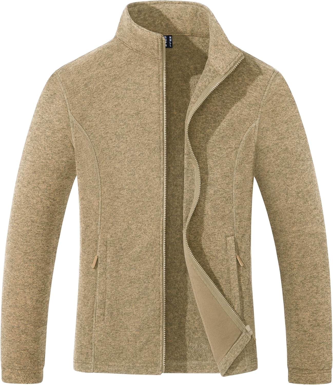 MAGCOMSEN Fleece Jacket for Women - Warm Winter Zip Up Style