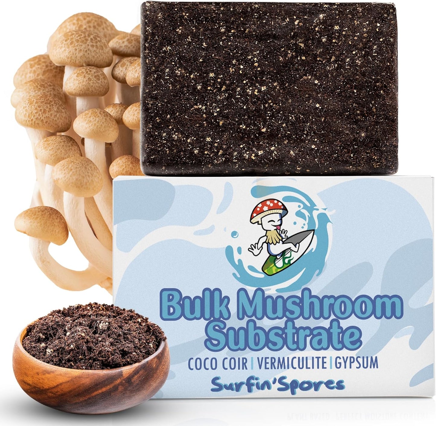Premium Bulk Mushroom Substrate for Monotub Cultivation 10 lbs