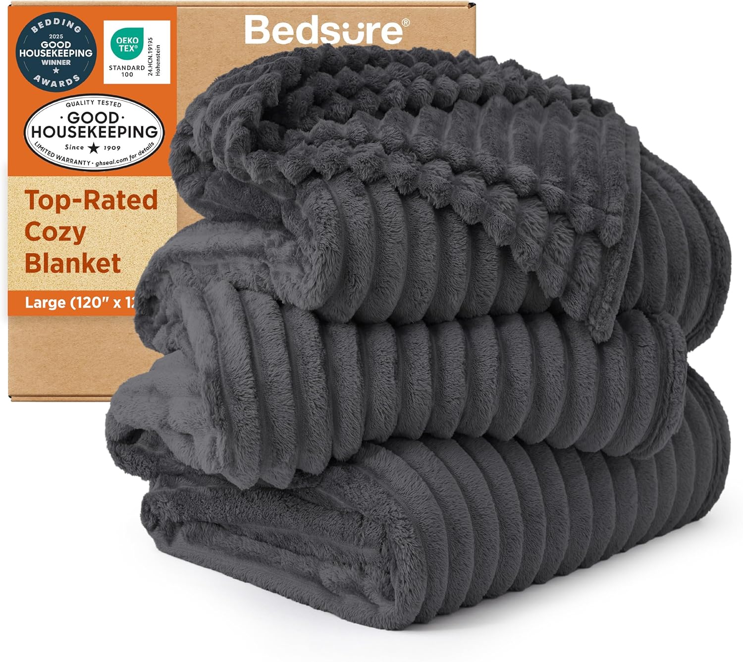 GentleSoft Large Fleece Blanket for Bed - Cozy Soft Throw