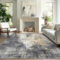 GENIMO Washable Area Rug 8x10 Modern Abstract - Easy Care Living Room