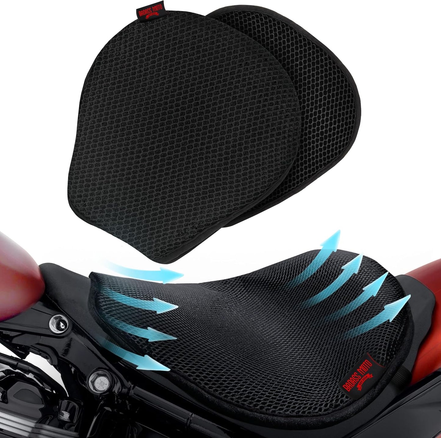 Badass Moto Airflow Motorcycle Seat Cover for Ultimate Comfort
