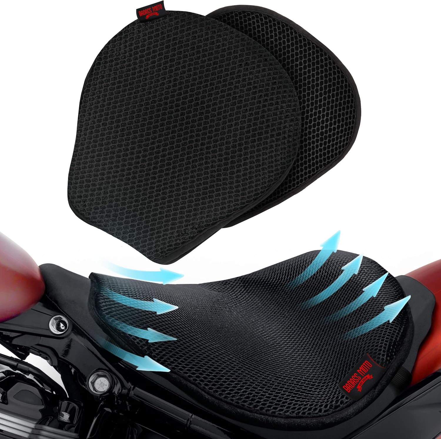 Badass Moto Airflow Motorcycle Seat Cover for Ultimate Comfort