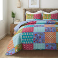 All is Bright 3-Piece Quilt Set Queen - Colorful Lightweight Quilt