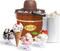 Electric Ice Cream Maker - Old Fashioned Soft Serve Machine 4 Quart