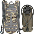 Tactical Molle Hydration Pack with 3L Bladder - Compact Daypack