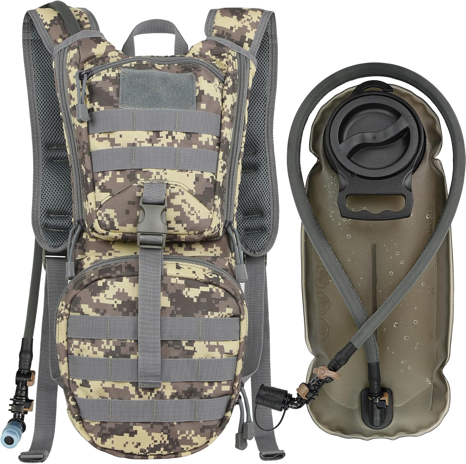 MARCHWAY Tactical Molle Hydration Pack Backpack for Outdoor Use